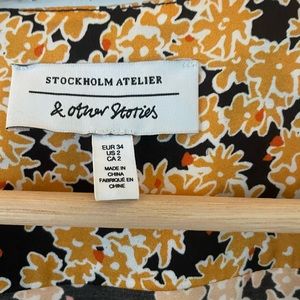 And Other Stories beautiful gold yellow floral maxi dress